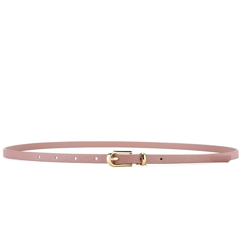 Women's small belt dress Korean version fashionable versatile multi-color simple casual trend needle buckle black thin belt