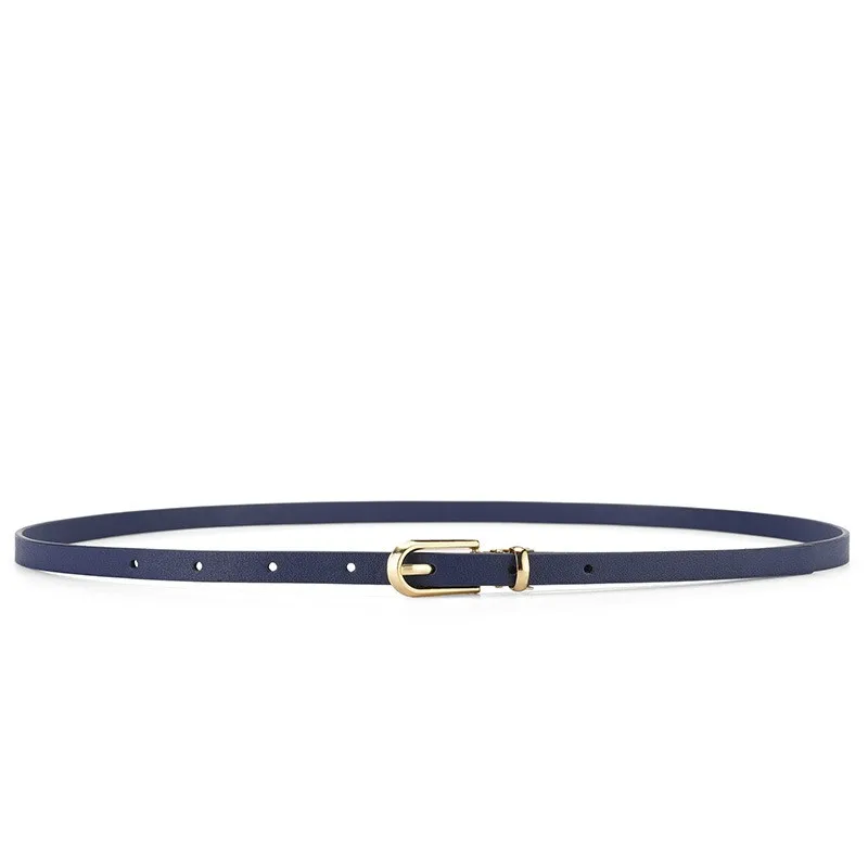 Women's small belt dress Korean version fashionable versatile multi-color simple casual trend needle buckle black thin belt