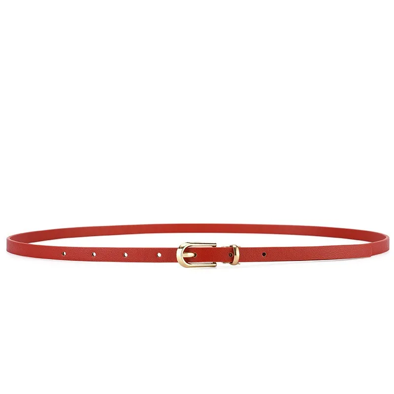 Women's small belt dress Korean version fashionable versatile multi-color simple casual trend needle buckle black thin belt