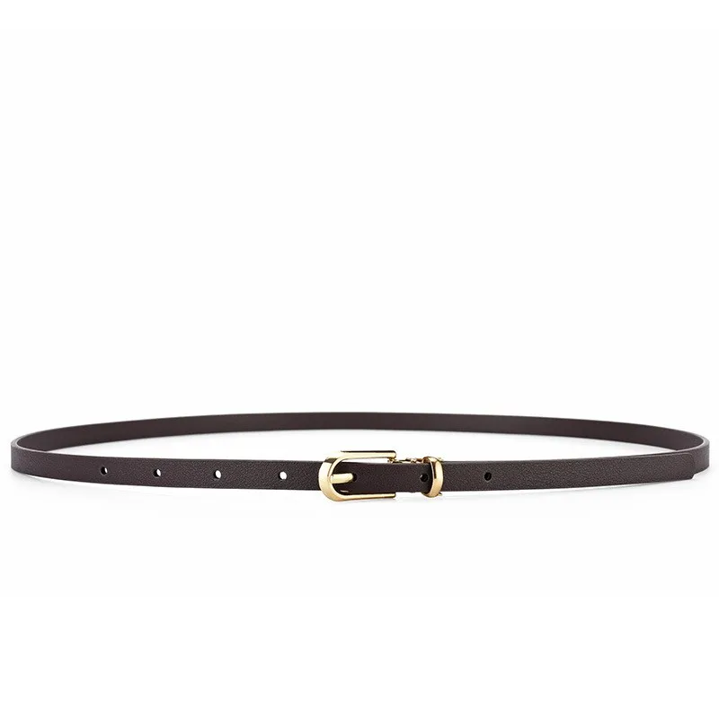 Women's small belt dress Korean version fashionable versatile multi-color simple casual trend needle buckle black thin belt