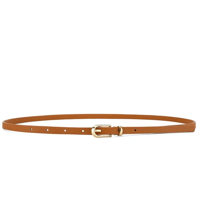 Women's small belt dress Korean version fashionable versatile multi-color simple casual trend needle buckle black thin belt