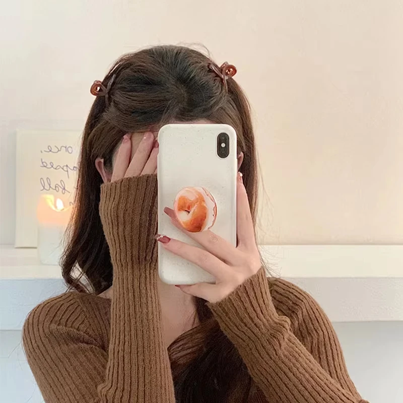 4PCS Hair Clip Small Hairpins for Woman 4.5CM Mini Transparent Jelly Grab Clip Hair Crab Ponytail Braid Claw Hair Accessories