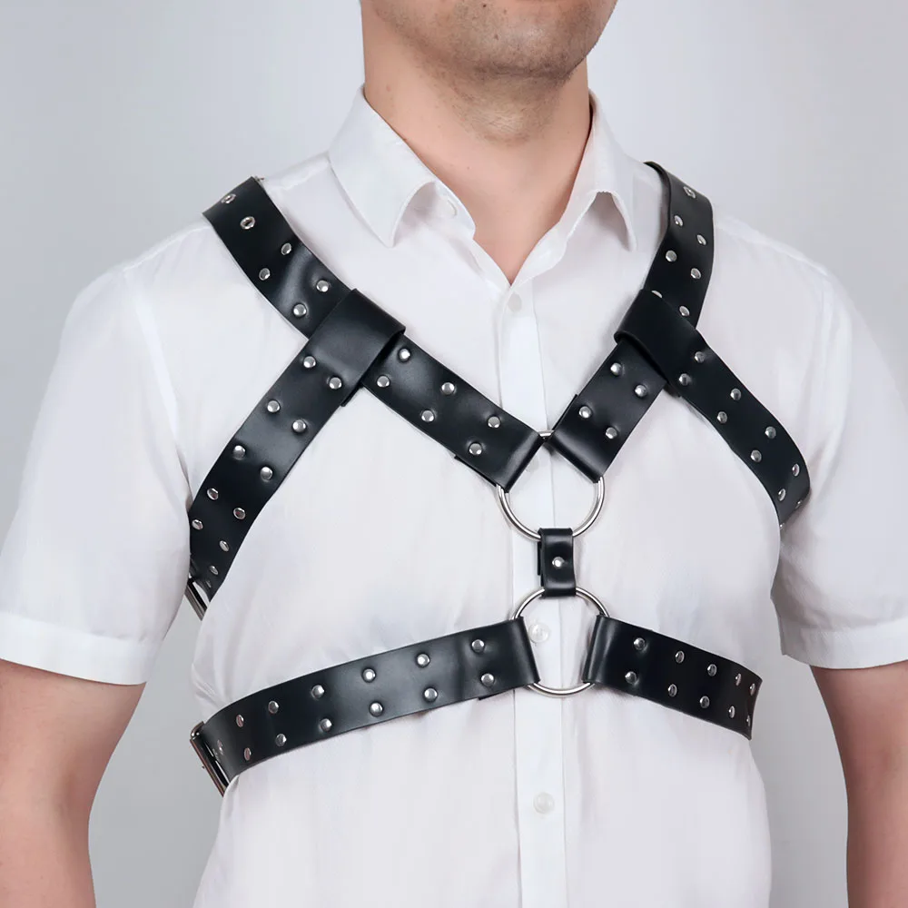 Men'S Decorative Casual Suspenders Belt, Stylish Harness B for Parties, Versatile And Decorative