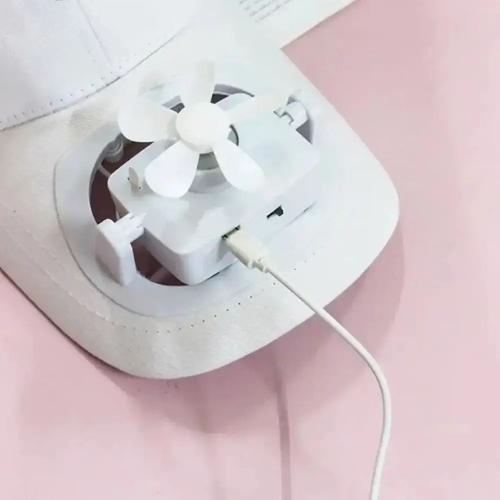 USB Charging Fan Sunhat with Cooling Fan Strong Wind Fan Baseball Hat Solar Charging Long Brim Sun Protection Cap Outdoor