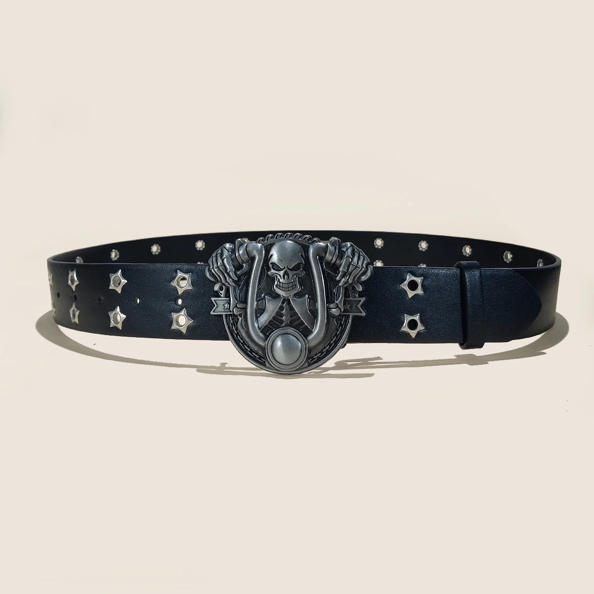 New Stylish Y2K Hollow PU Leather Fashion Punk Belt For Men Women-Trendy Accessory For Gift Giving,Neutral Waist Belts Plus Size