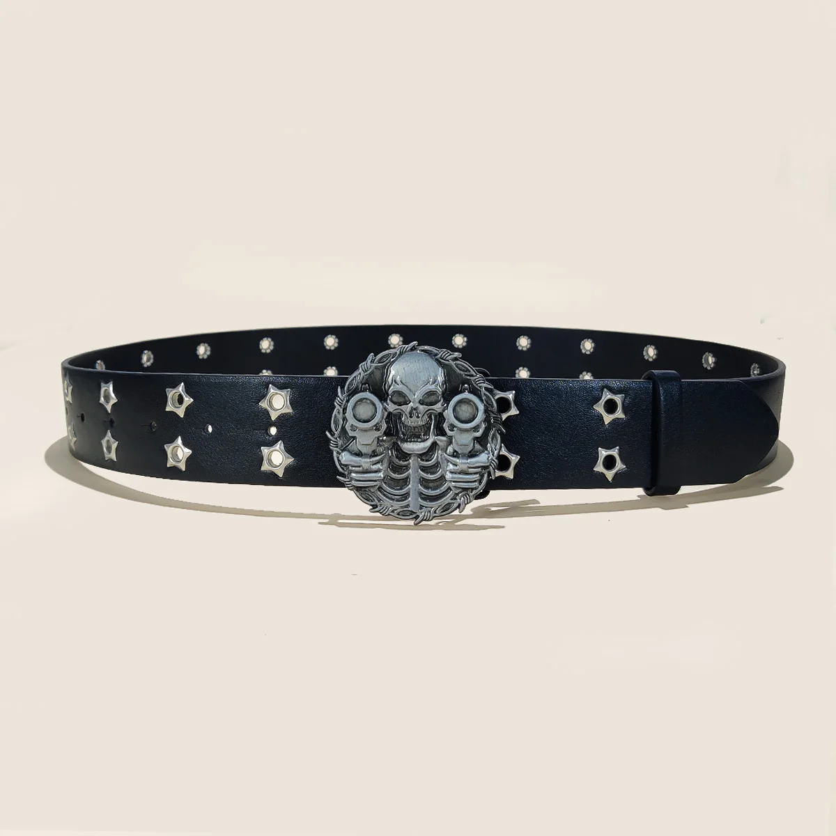 New Stylish Y2K Hollow PU Leather Fashion Punk Belt For Men Women-Trendy Accessory For Gift Giving,Neutral Waist Belts Plus Size
