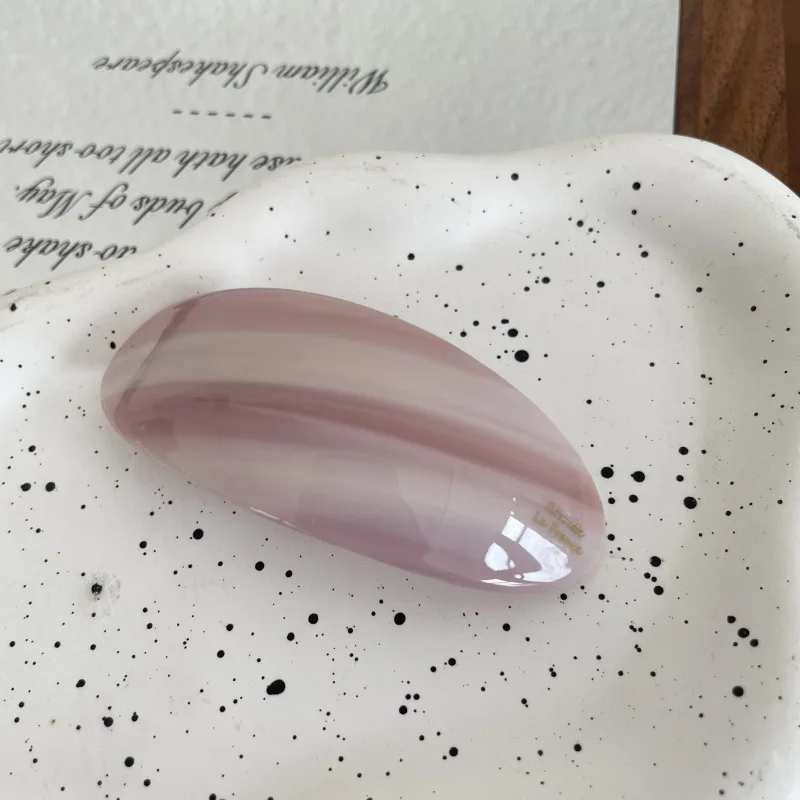 1pc Korean light luxury vinegar spring clip half tied ponytail oval floral temperament hair accessories Kamelad