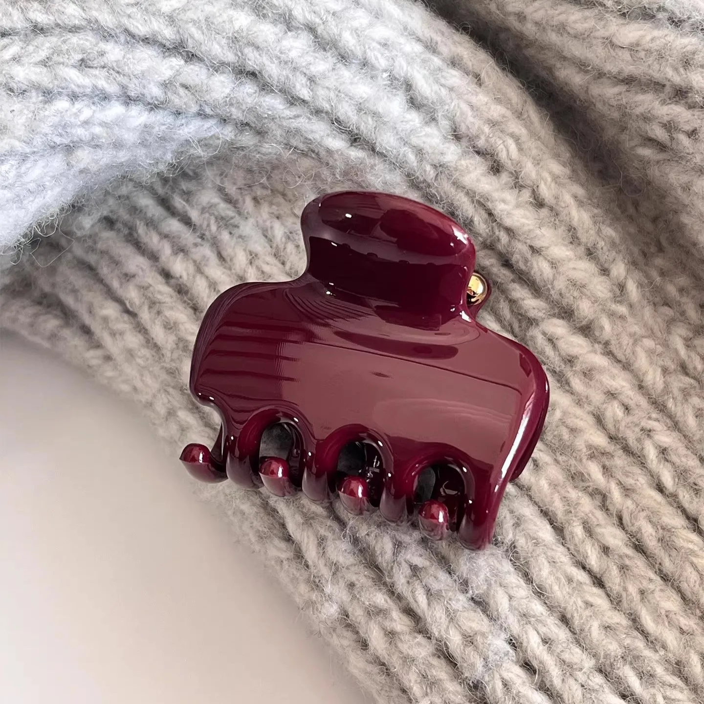 French Vintage Square Women's Hair Clips Elegant Acetate Hair Claw Sweet Shark Clip Exquisite Girl Hairs Accessories Headwear