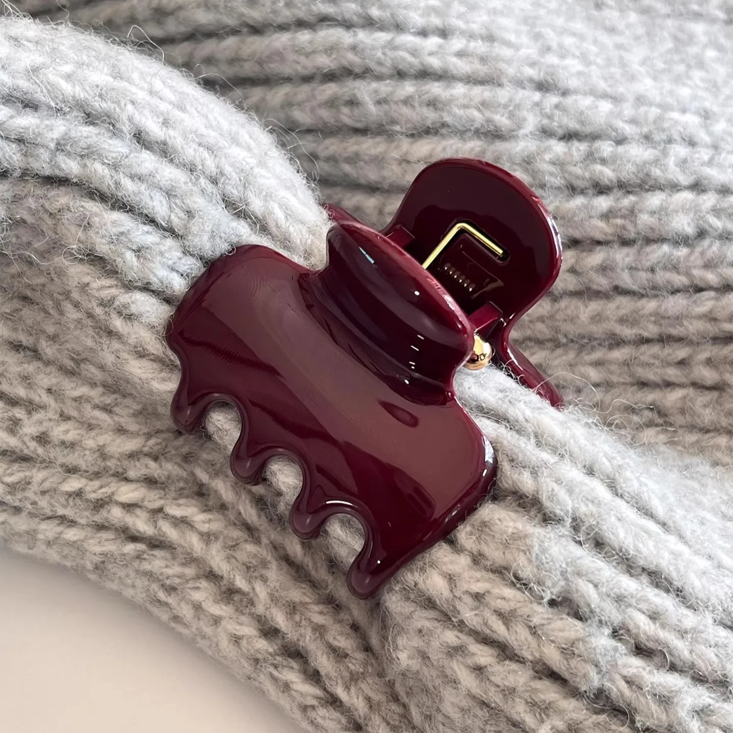 French Vintage Square Women's Hair Clips Elegant Acetate Hair Claw Sweet Shark Clip Exquisite Girl Hairs Accessories Headwear