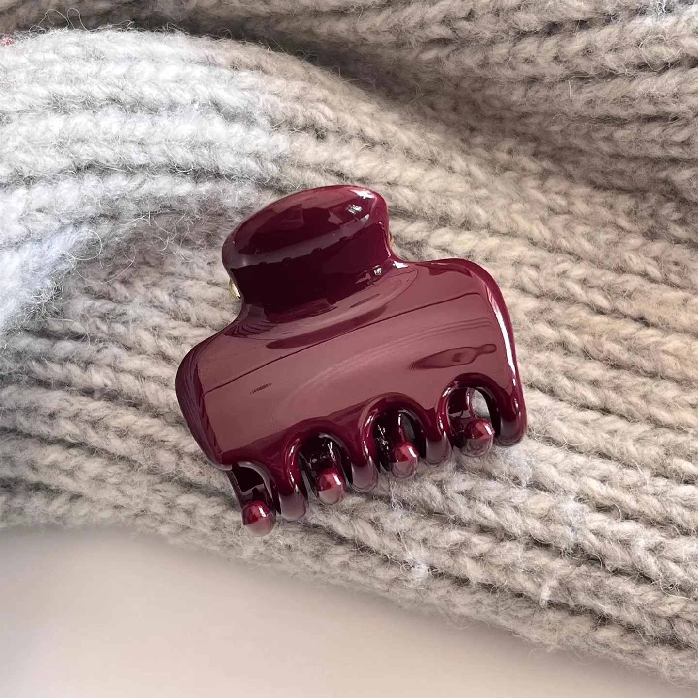 French Vintage Square Women's Hair Clips Elegant Acetate Hair Claw Sweet Shark Clip Exquisite Girl Hairs Accessories Headwear