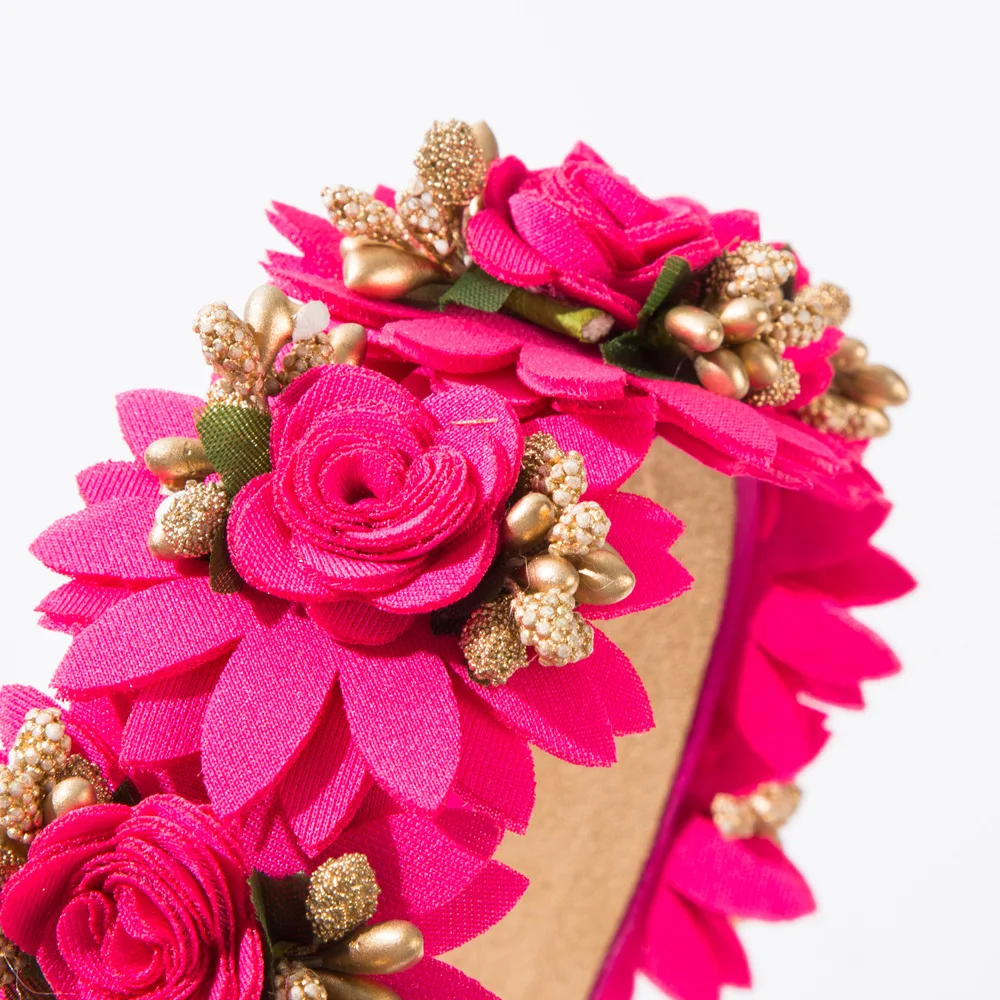 Simulated Flower Headband Fairy Party Dress Up Hairband Shopping Photo Flower Hair Accessories