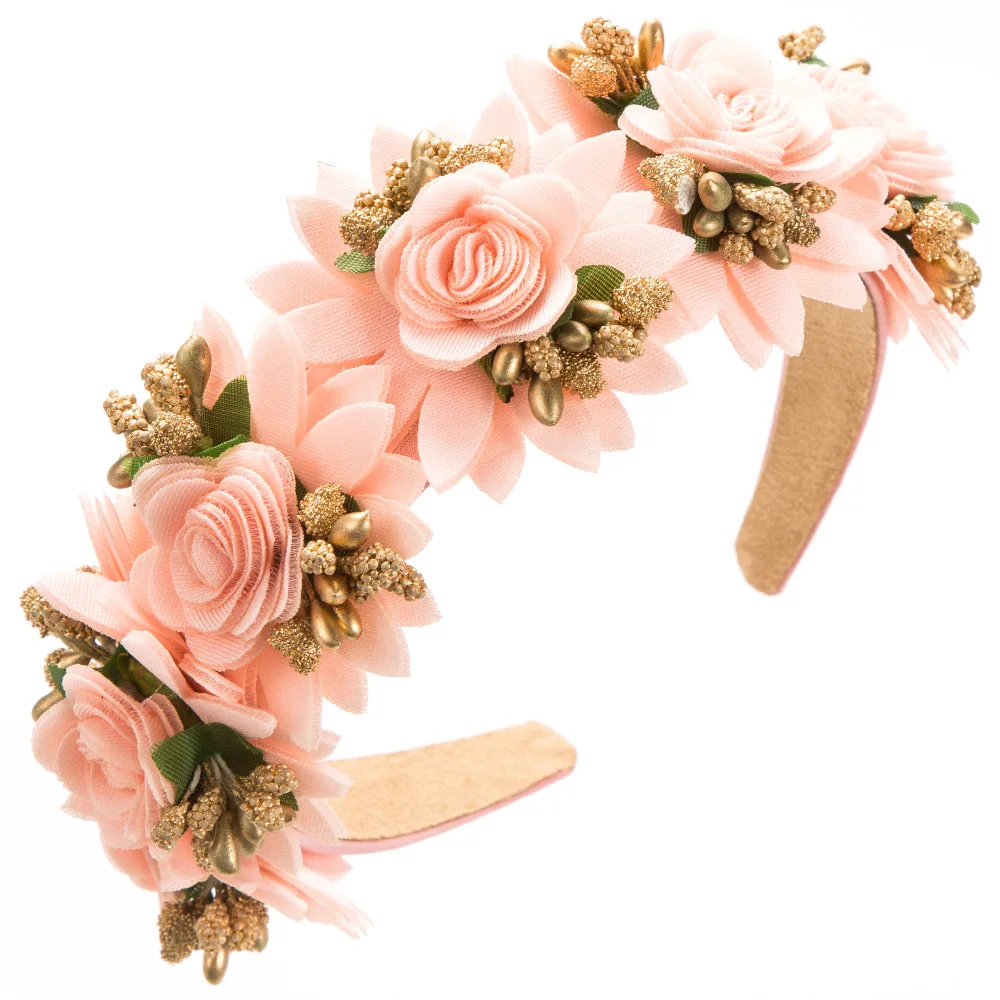 Simulated Flower Headband Fairy Party Dress Up Hairband Shopping Photo Flower Hair Accessories