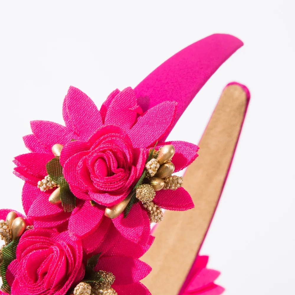 Simulated Flower Headband Fairy Party Dress Up Hairband Shopping Photo Flower Hair Accessories
