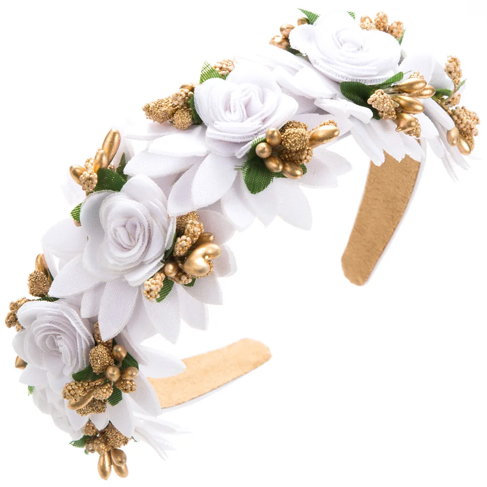 Simulated Flower Headband Fairy Party Dress Up Hairband Shopping Photo Flower Hair Accessories