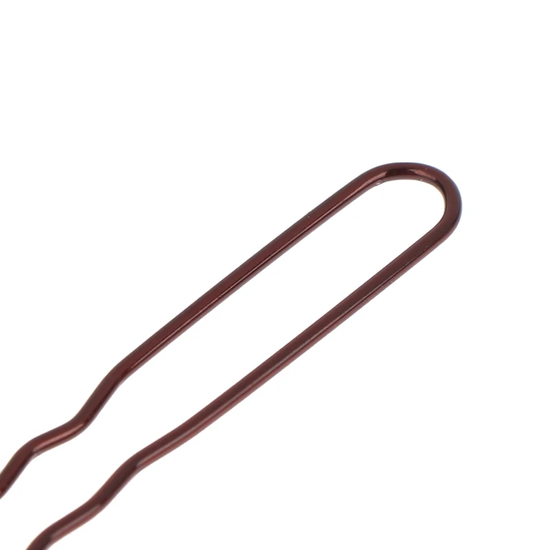 50PCS/Bag 6cm/7cm U Shaped Alloy Hairpins Waved Hair Clips Simple Metal Bobby Pins Barrettes Bridal Hairstyle Tools Hair Pins