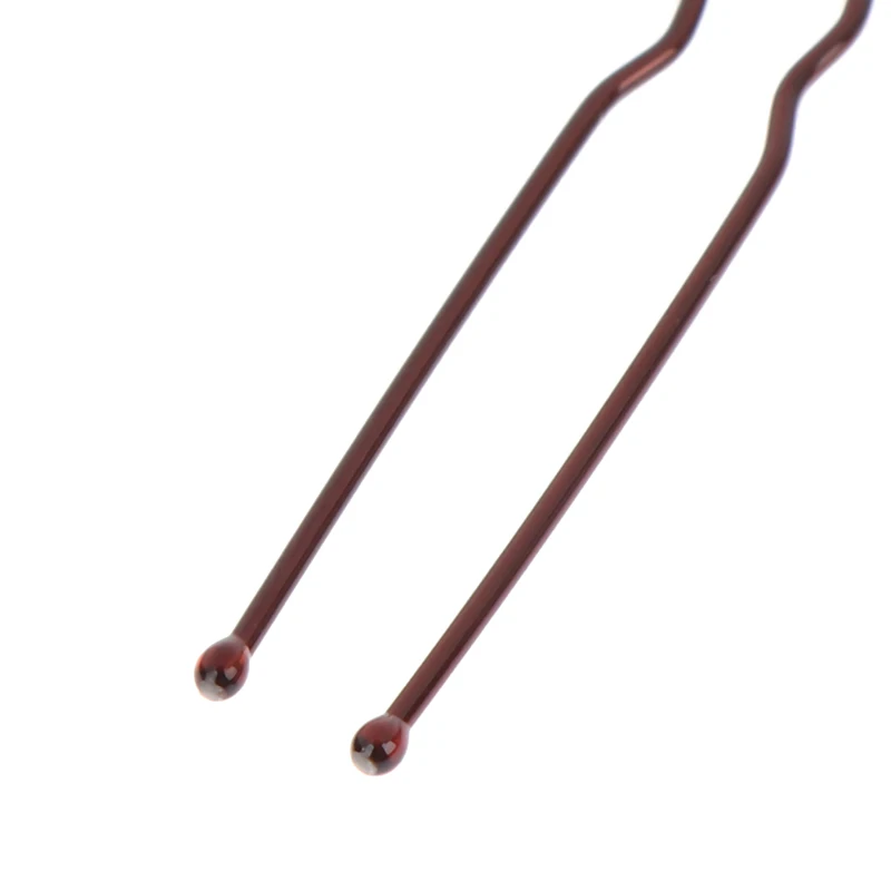 50PCS/Bag 6cm/7cm U Shaped Alloy Hairpins Waved Hair Clips Simple Metal Bobby Pins Barrettes Bridal Hairstyle Tools Hair Pins