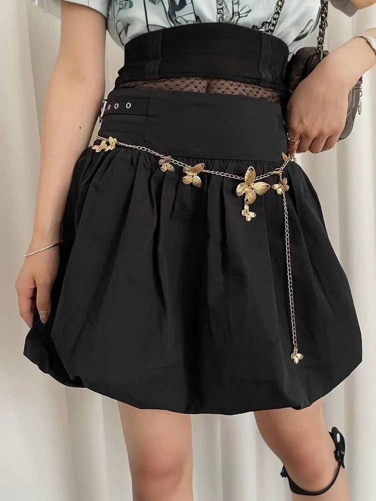 Vintage Butterfly Tassel Pendant Waist Chain For Women Bohemian Belt Chains Fashion Dress With Waistband Accessories Gifts
