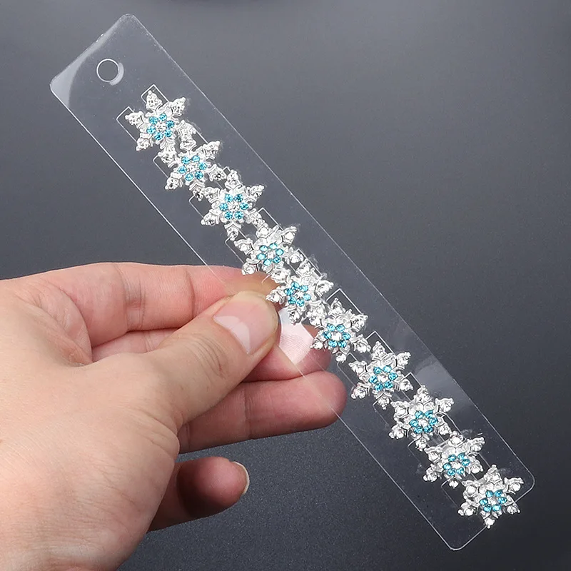 10pcs Alloy Rhinestone Snowflake Hair Clip Women Braided Hairpin Bridal Wedding Hair Accessories