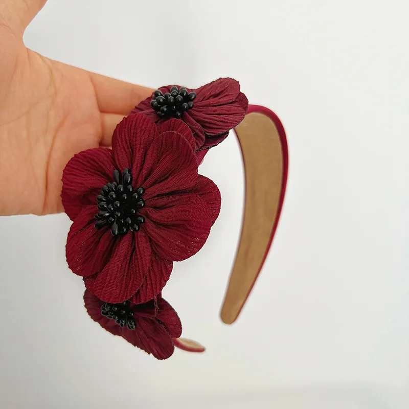 1 Threedimensional Floral Headband Suitable All Seasons,elegantandVersatileexquisite Texture,firmGrip,suitable VariousHairstyles