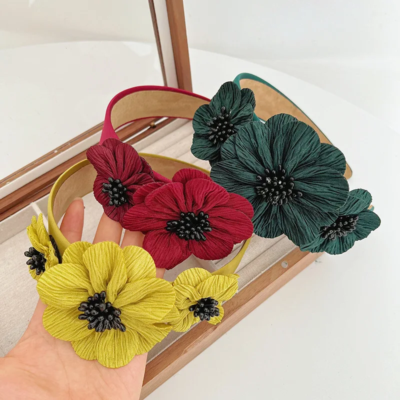 1 Threedimensional Floral Headband Suitable All Seasons,elegantandVersatileexquisite Texture,firmGrip,suitable VariousHairstyles