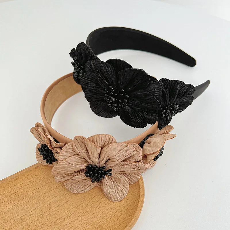 1 Threedimensional Floral Headband Suitable All Seasons,elegantandVersatileexquisite Texture,firmGrip,suitable VariousHairstyles