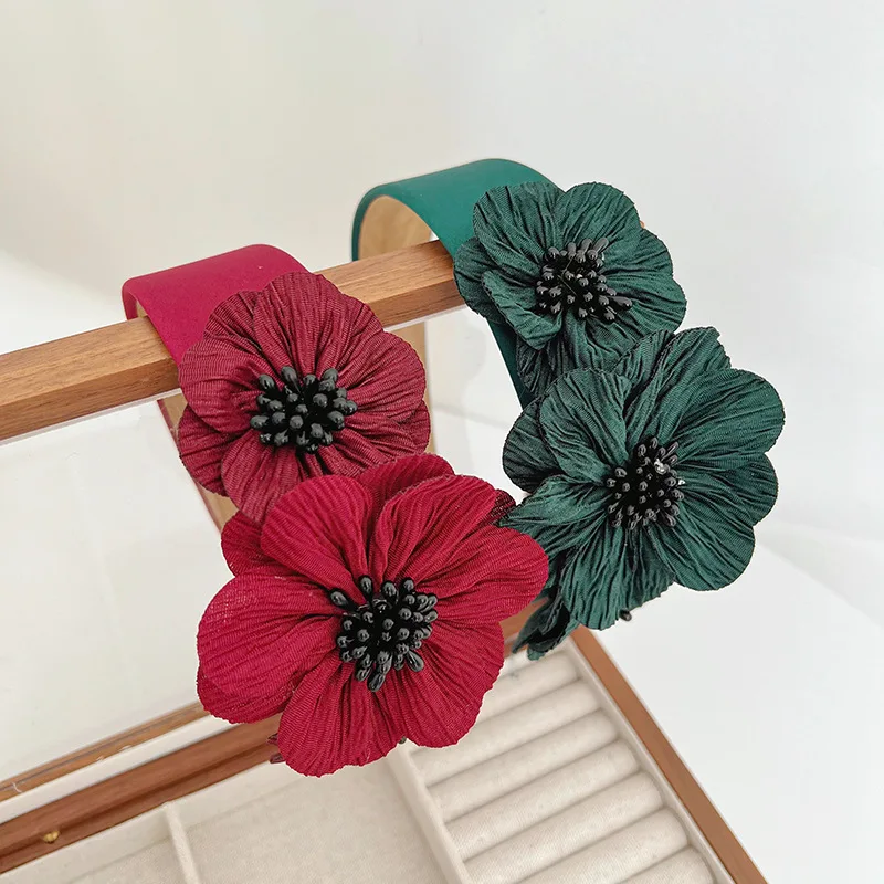 1 Threedimensional Floral Headband Suitable All Seasons,elegantandVersatileexquisite Texture,firmGrip,suitable VariousHairstyles