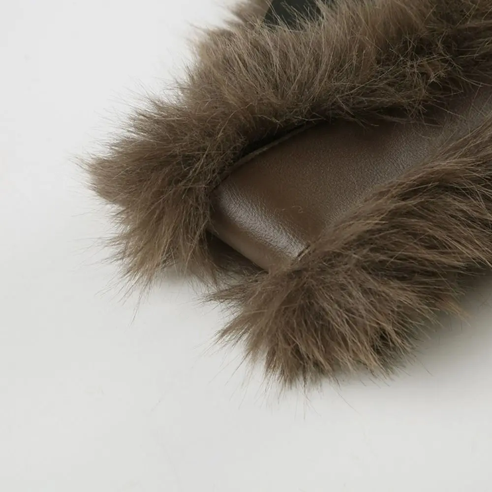 Vintage PU Leather Leather Fur Belt Spicy Girl Punk Belt Retro Korean Style Y2K Waistband Female/Girls