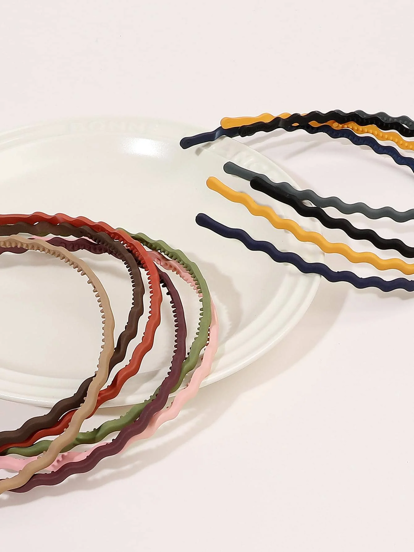 10Pcs Thin Headbands for Girls Women Colorful Wave Skinny Hairbands Hard Teeth Head Band For Kids Hair Accessories for Teens
