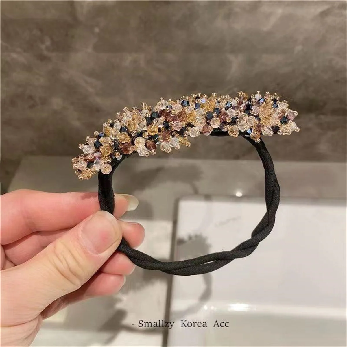 Crystal hair bun maker, braiding and styling tool, lazy twisting hair bun, bun hair stick, fluffy flower bun hair accessory