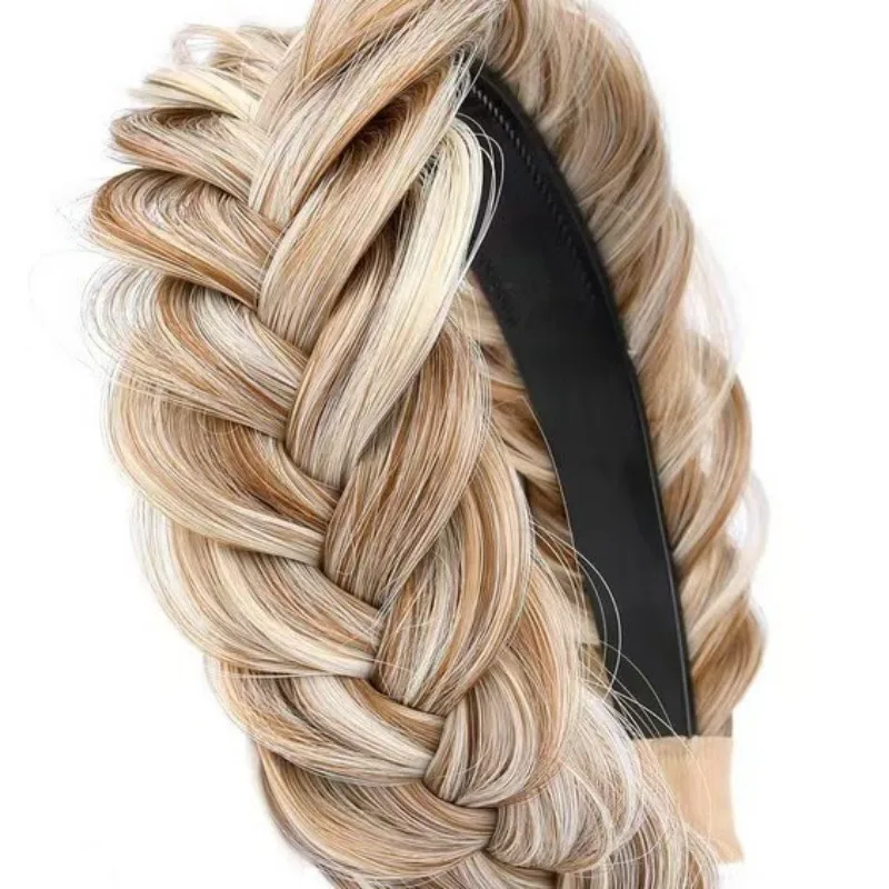 1PC Fishbone Braid Wig Headband High-end Light Luxury Braid Hair Decoration Special Daily Accessories All-season
