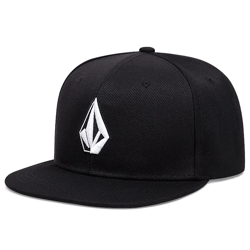 2025 Simple New Flat brimmed Hat with Diamond Embroidery Street Pop Hip Hop Hat Daily Leisure Sunshade Hat Baseball Hat Unisex