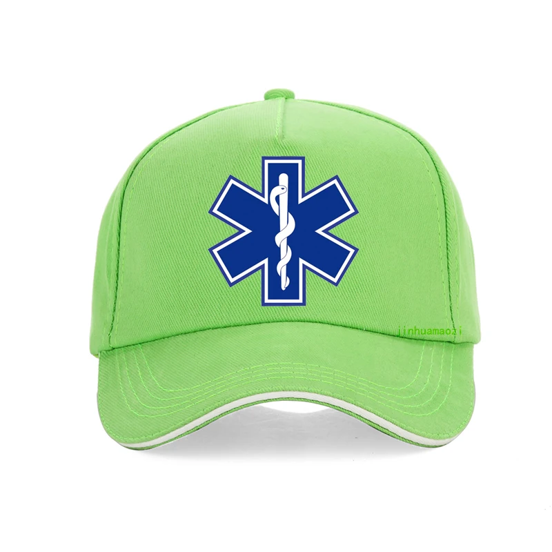 Star of Life Print Hat Cap EMT Paramedic Emergency Medicine Baseball Cap support for those emergency medical profession hats