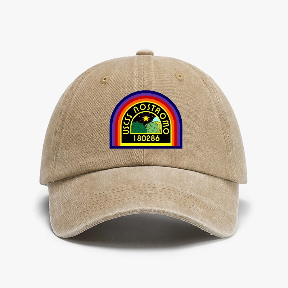 Fashion USCSS Nostromo hat Alien USS Sulaco Colonial Marines Aliens Off World Baseball Cap Breathable Distressed Washed hats