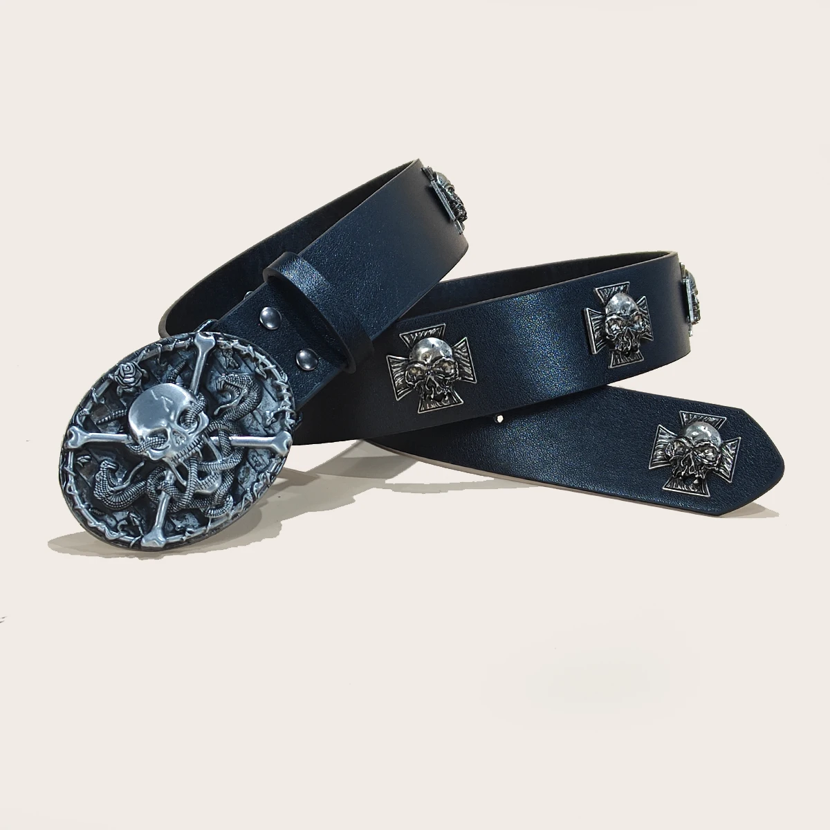 Punk Men's Belt Bohemian Style Fashion Personalized Belt For Men and Women Gothic Rock Y2K Belts For Jeans Dresses & Casual Wear