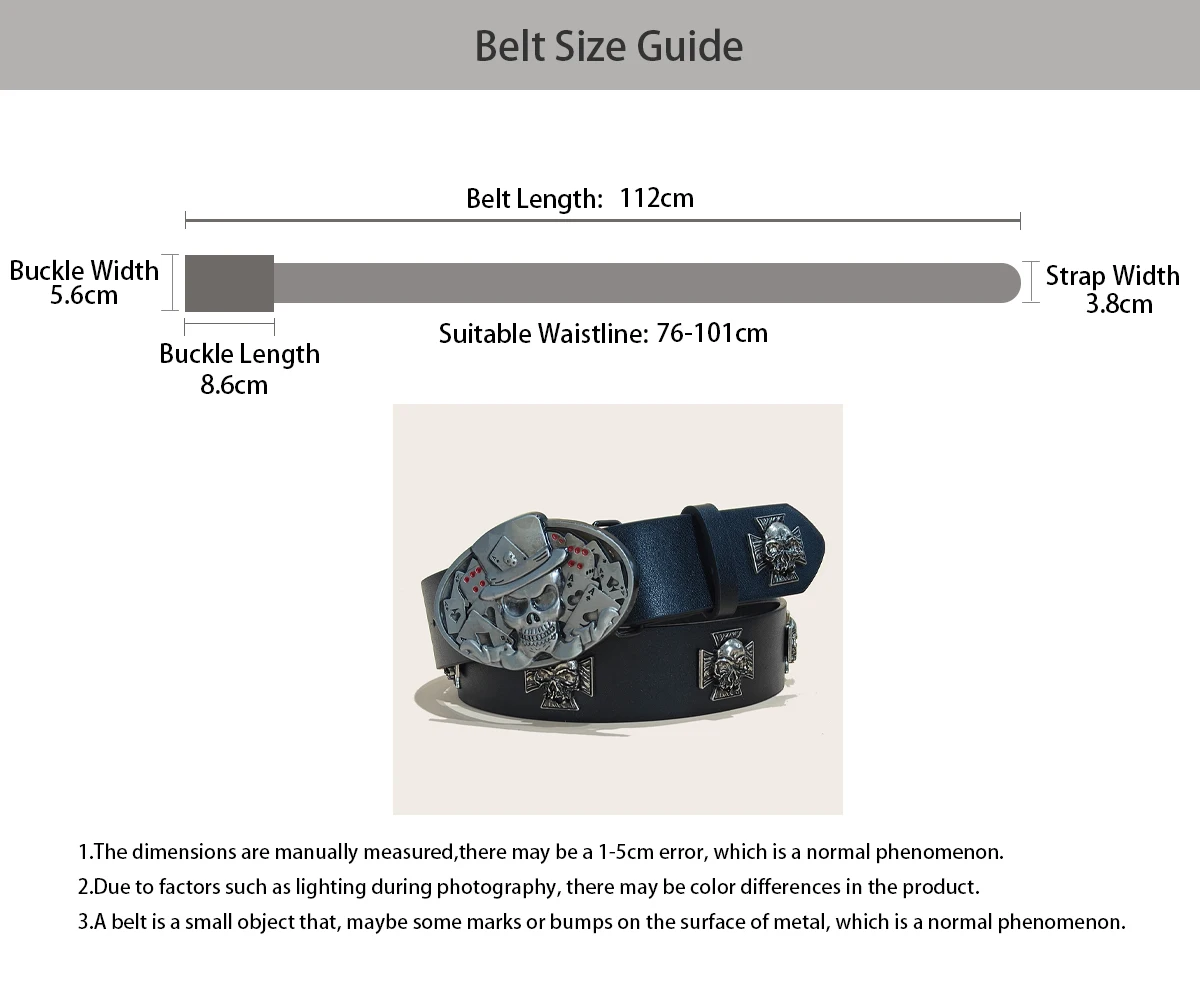 Punk Men's Belt Bohemian Style Fashion Personalized Belt For Men and Women Gothic Rock Y2K Belts For Jeans Dresses & Casual Wear
