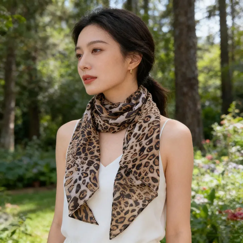 Women's Fashion Polka Dot Skinny Scarf, Elegant Long Neck Scarf, Versatile Korean Style All-match Accessory