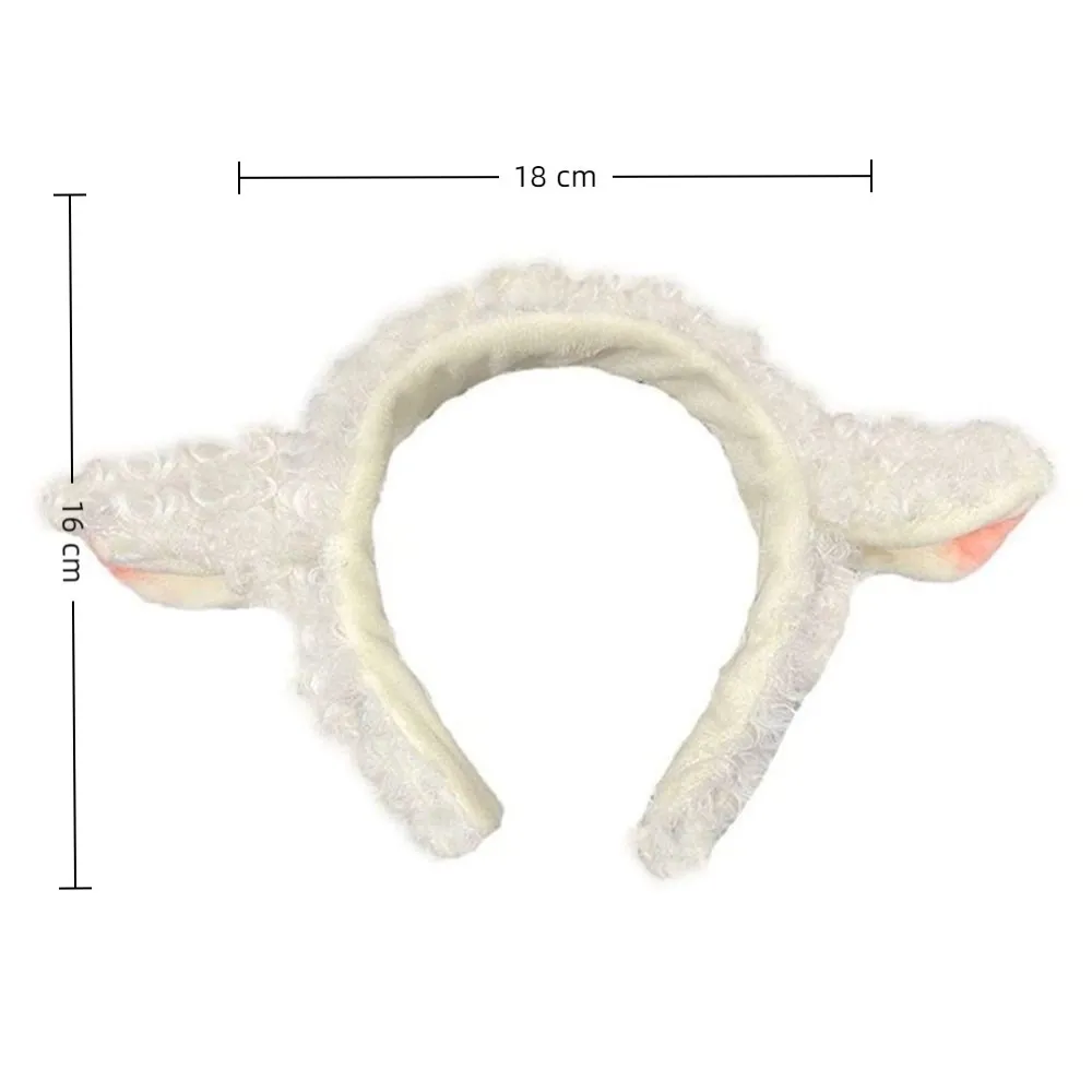 Fashion Anti-slip Lamb Ear Headband Cute Sweet Hair Hoop Hair Accessories Cartoon Hairband for Woman Girls