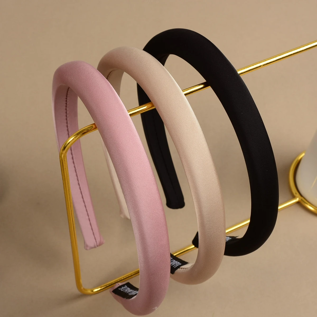 Fashion Satin Velvet Women's Sponge Headband, High-Quality Hair Accessory, Solid Color Thin Hairband, Simple Plain Band for Daily Wear, Women's Hair Accessory