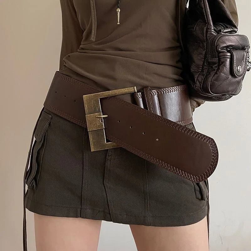Wide Belt for Women, New Fashion Versatile Waist Belt