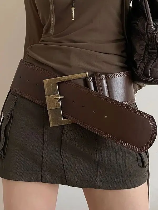 Wide Belt for Women, New Fashion Versatile Waist Belt