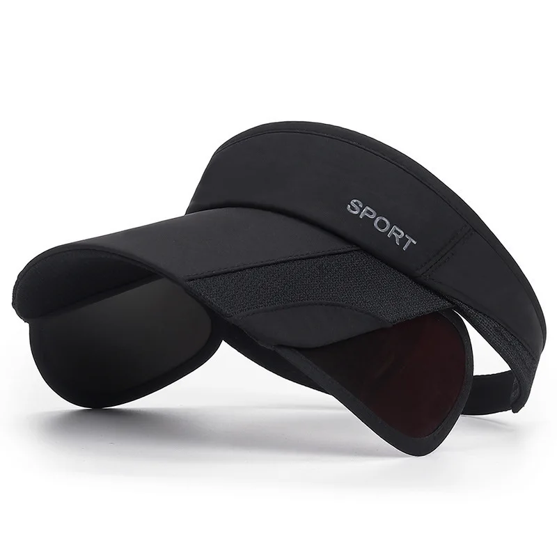Summer Sun Protection Empty Top Hat Women's Leisure Cycling Retractable Brim Sunscreen Hat Outdoor Sports Sun Hats
