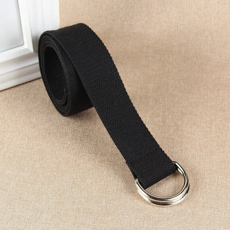 Unisex Belt Adults Adjustable All-Match Waistband Vintage Solid Simple Long Belt with Metal Buckle Elastic Strap for Daily Wear