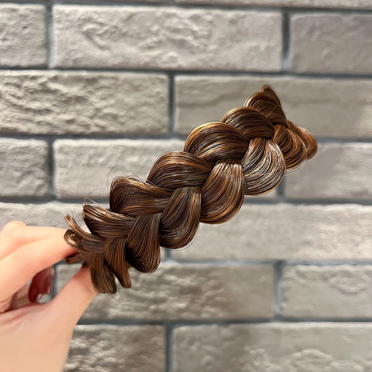 Synthetic Braided Headband Set, Elastic Hair Braid Band, Non-Slip Fashion Hair Accessory for Women Daily Wear