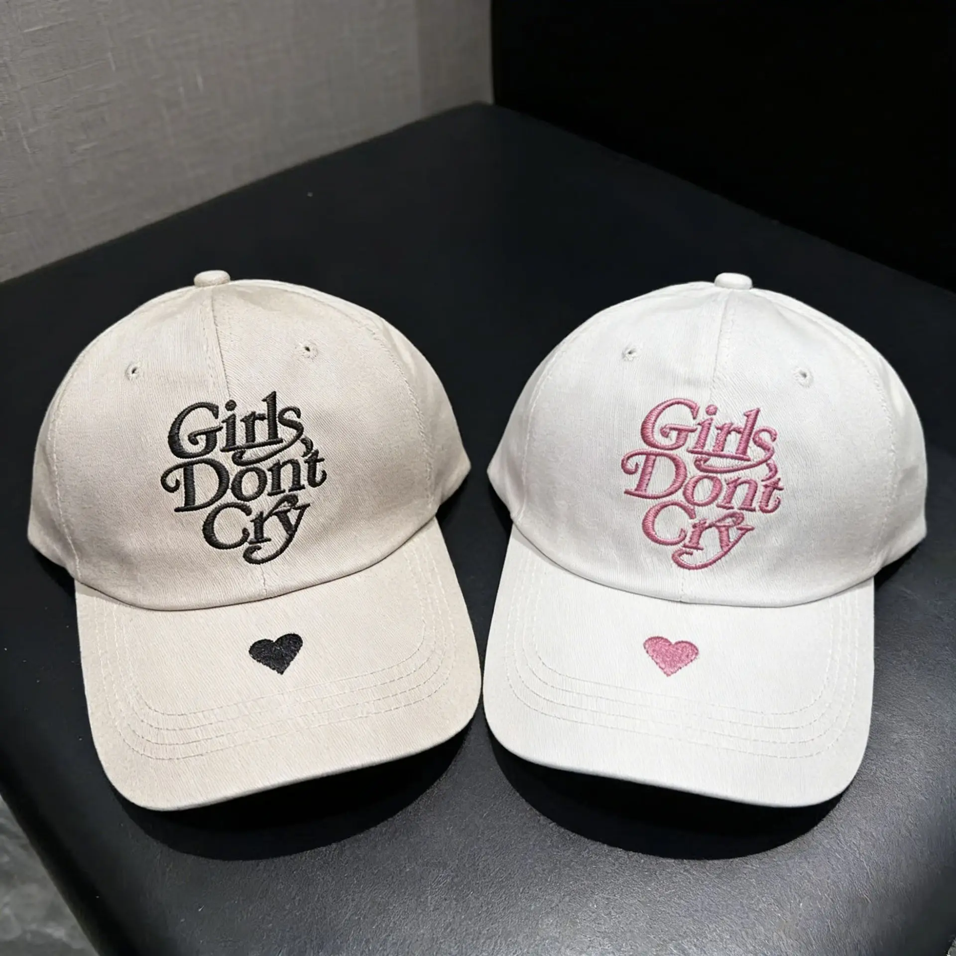 Men Women Korean Letter Embroidery Baseball Hats Sunshade Versatile Breathable Snapback Caps Fashion Street Ins Recreational