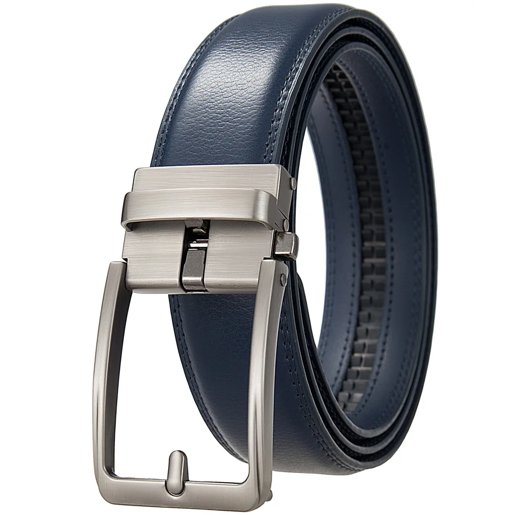 3.5CM Automatic Buckle Men's Belt Designer Belts Men High Quality Luxury Brand Black Yellow White Blue Plus Size Belt for Men