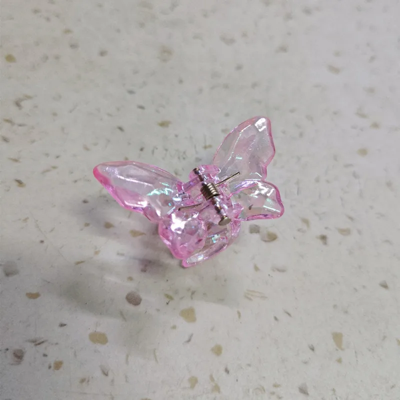 Women's Hair Claw Clips Korean Butterfly Sweet Kawaii Fashionable Transparent Hair Grab High-quality Hair Accessories For Girl