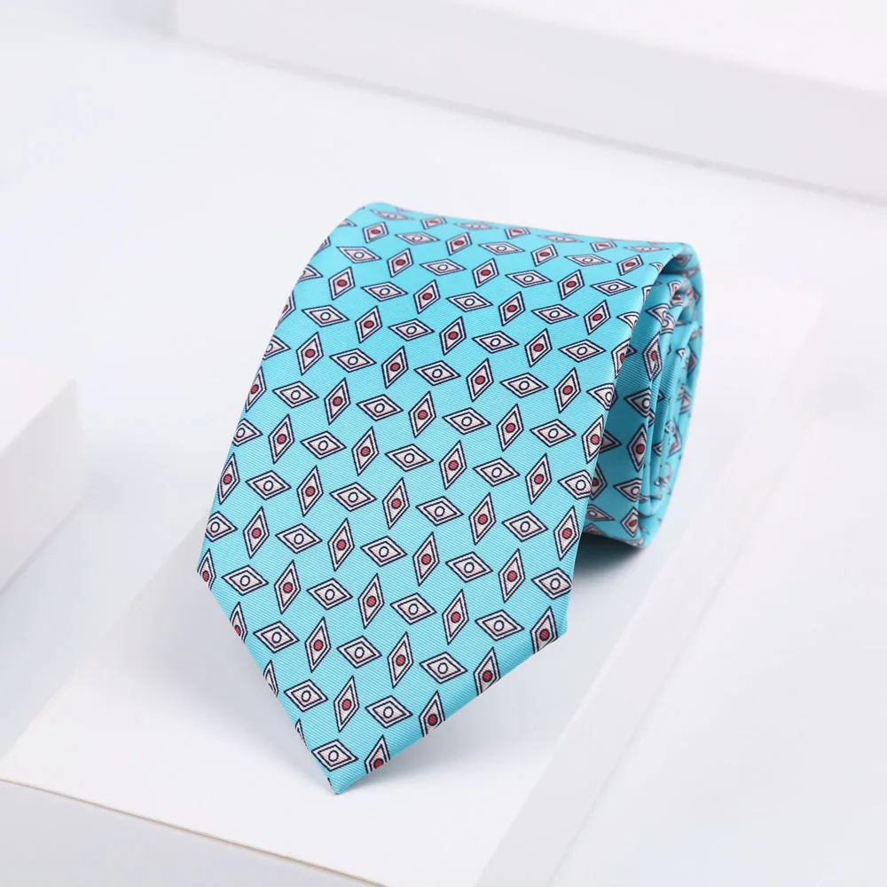 Super Soft Ties Men's Fashion Paisley Dot 8cm Necktie For Men Wedding Business Meeting Gravata Colorful Novelty Printing Tie