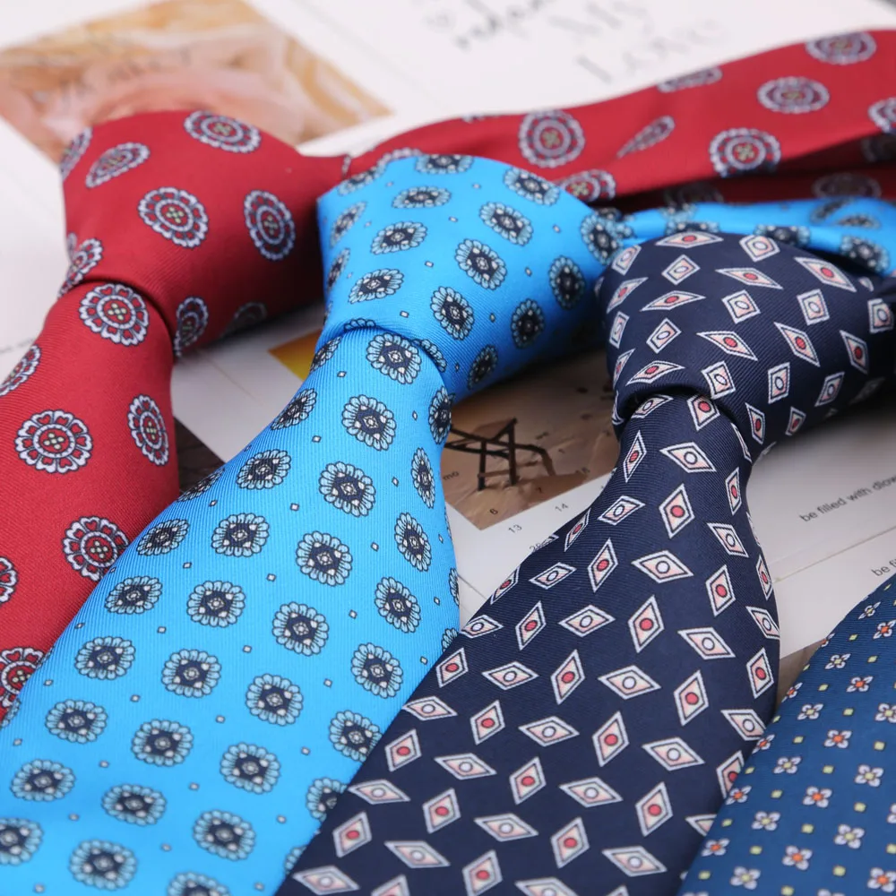 Super Soft Ties Men's Fashion Paisley Dot 8cm Necktie For Men Wedding Business Meeting Gravata Colorful Novelty Printing Tie