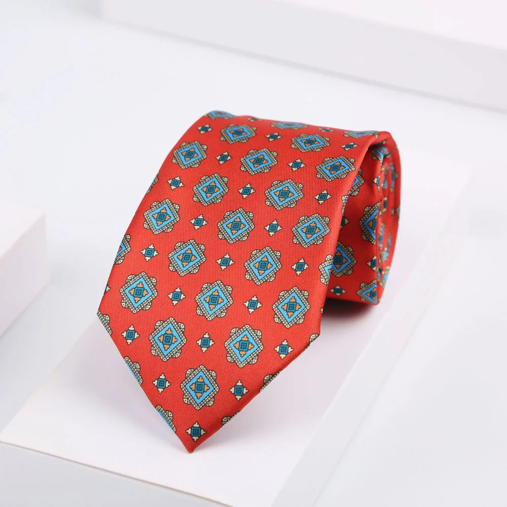 Super Soft Ties Men's Fashion Paisley Dot 8cm Necktie For Men Wedding Business Meeting Gravata Colorful Novelty Printing Tie