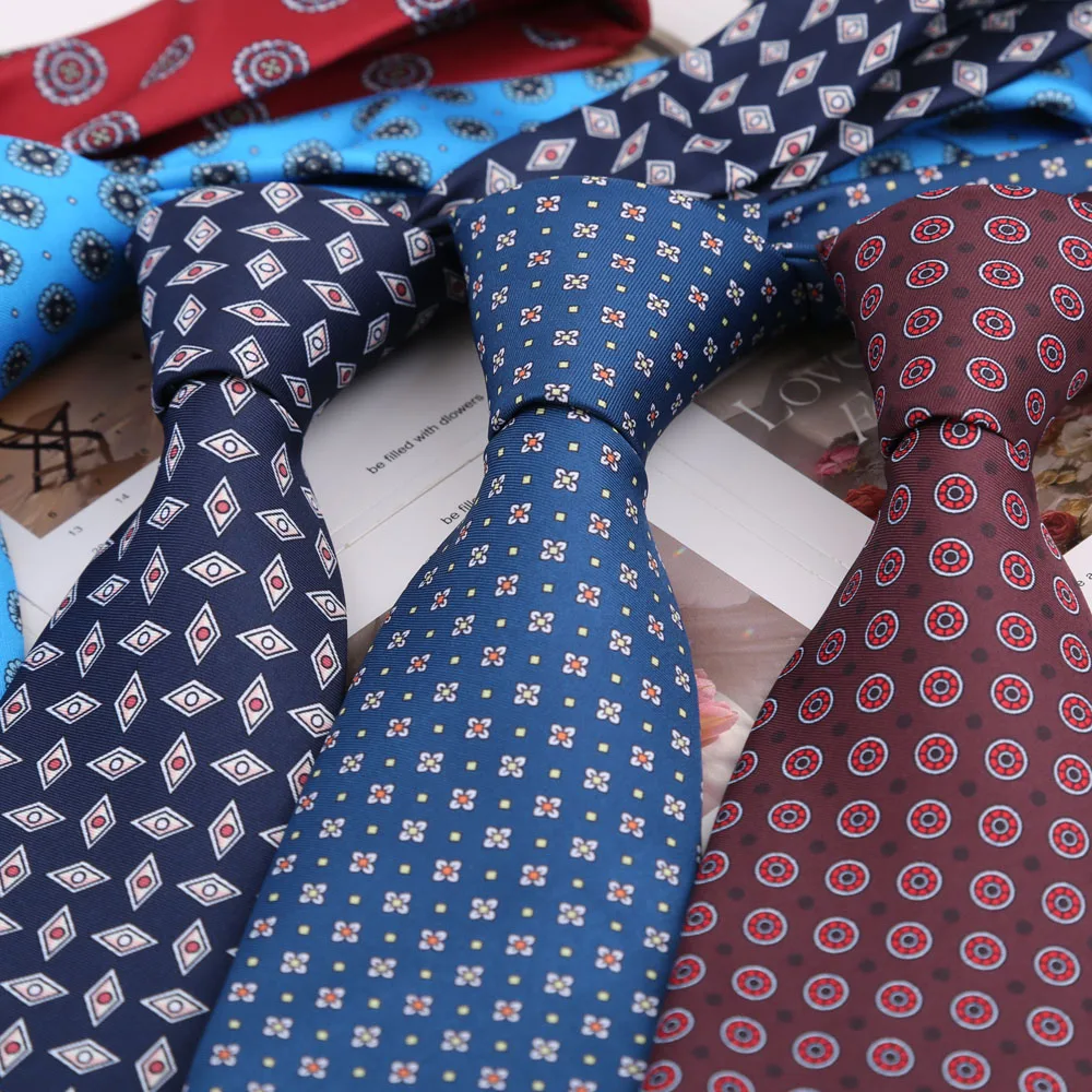 Super Soft Ties Men's Fashion Paisley Dot 8cm Necktie For Men Wedding Business Meeting Gravata Colorful Novelty Printing Tie